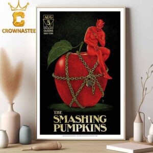 The Smashing Pumpkins At Citi Field In Queens New York 2024 On August 5th Home Decor Poster Canvas