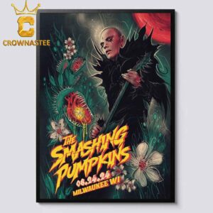 The Smashing Pumpkins In Milwaukee WI 2024 On August 24 Home Decor Poster Canvas