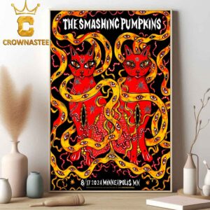 The Smashing Pumpkins In Minneapolis Minnesota 2024 At Target Field On August 17th Home Decor Poster Canvas