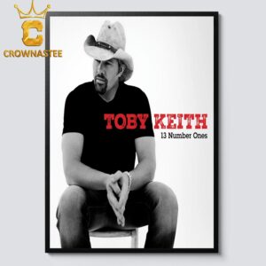 Toby Keith 13 Number Ones New Album Cover Home Decor Poster Canvas