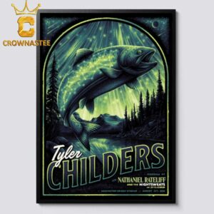 Tyler Childers Show Missoula MT On August 24 2024 Home Decor Poster Canvas