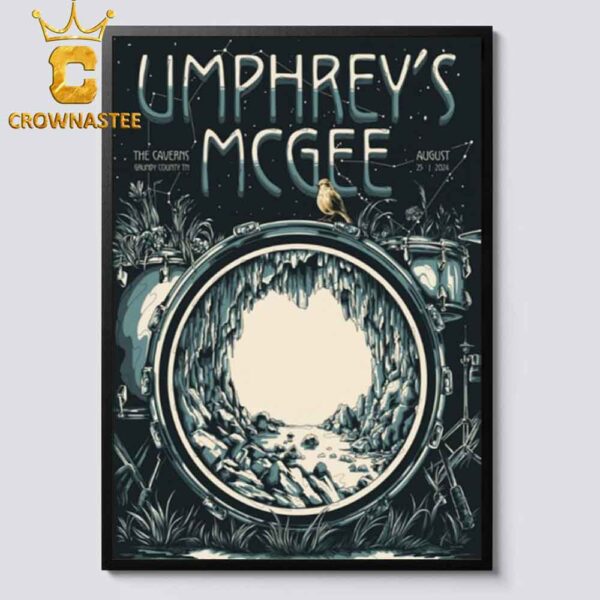 Umphreys McGee The Caverns Grundy County TN On August 25th 2024 Home Decor Poster Canvas