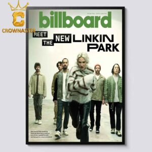 Billboard Meet The New Linkin Park Is Back Album From Zero With Newcomers Emily Armstrong And Colin Brittain Cover Magazine Home Decor Poster Canvas