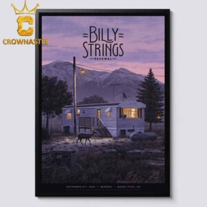 Billy Strings Buena Vista CO 2024 Renewal Festival On September 27th Home Decor Poster Canvas