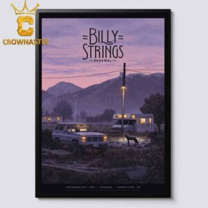 Billy Strings Buena Vista CO 2024 Renewal Festival On September 28th Home Decor Poster Canvas