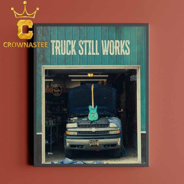 Brad Paisley Truck Still Works Release On September 27th New Album Cover Home Decor Poster Canvas