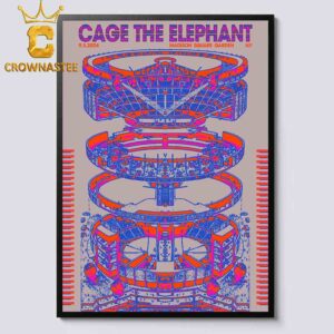 Cage The Elephant Madison Square Garden NY 2024 On September 5th Home Decor Poster Canvas