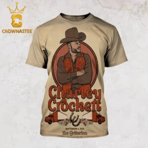 Charley Crockett The Criterion 2024 Tour Oklahoma City OK On September 4th All Over Print T-Shirt