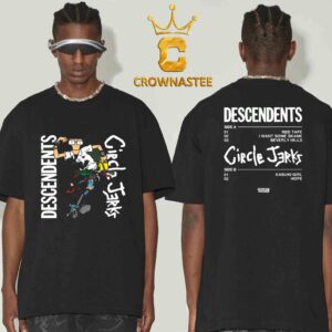 Circle Jerks And Descendents North American Tour 2024 Collab Tour Two Sided Tee Shirt