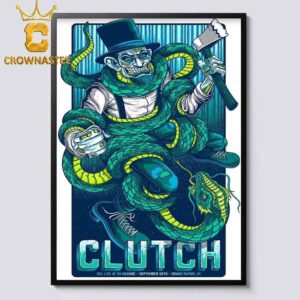 Clutch Grand Rapids MI 2024 GCL Live at 20 Monroe On September 26th Home Decor Poster Canvas