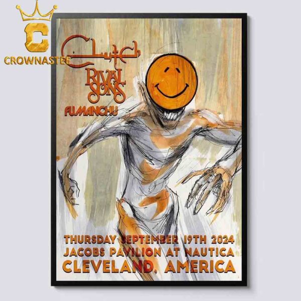 Clutch Show Nautica Cleveland 2024 Jacobs Pavilion On September 19th Home Decor Poster Canvas