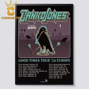 Danko Jones Good Times Tour Europe October 2024 Tour Dates Schedule Calendar Home Decor Poster Canvas