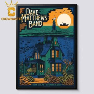 Dave Matthews Band Ocean City MD 2024 Oceans Calling Festival On September 29th Home Decor Poster Canvas