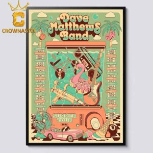 Dave Matthews Band Summer Tour 2024 Dates Home Decor Poster Canvas