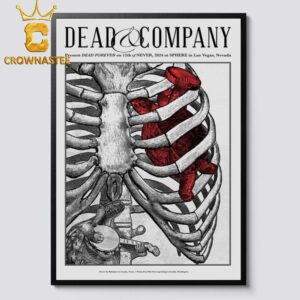 Dead And Company At Sphere In Las Vegas NV 2024 On 12th Of Never Home Decor Poster Canvas