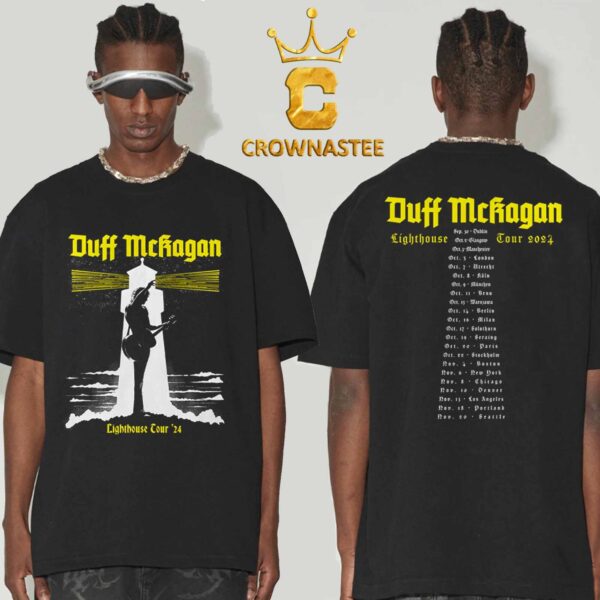 Duff McKagan Lighthouse Tour 2024 Dates Schedule Two Sided Unisex T-Shirt