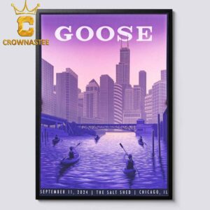 Goose The Band Chicago IL 2024 The Salt Shed On September 11th Home Decor Poster Canvas