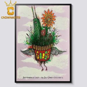 Goose The Band The Salt Shed Chicago IL 2024 On September 12th Pink Home Decor Poster Canvas