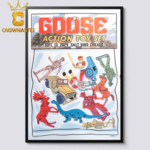 Goose The Band The Salt Shed Chicago IL 2024 On September 13th Home Decor Poster Canvas