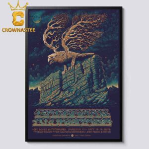 Greensky Bluegrass And Conscious Alliance Red Rocks Amphitheatre 2024 Morrison CO On September 13th 14th Home Decor Poster Canvas