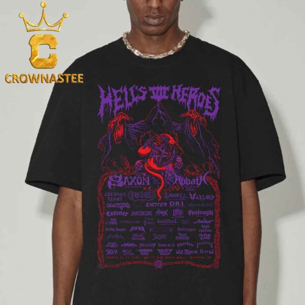 Hells Heroes Festival Houston Texas 2025 At White Music Hall From March 20 To 22 Line Up Classic T-Shirt