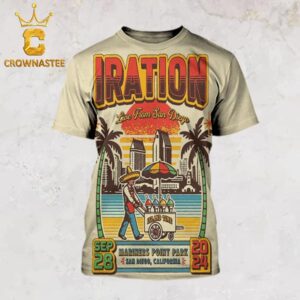 Iration San Diego CA 2024 Mariners Point Park On September 28th All Over Print T-Shirt