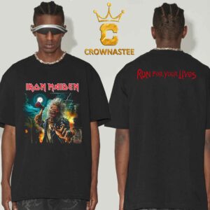 Iron Maiden Run For Your Lives World Tour 2025 2026 Two Sided T-Shirt