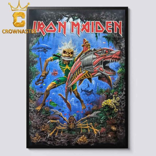 Iron Maiden The Future Past World Tour 2024 Australia September Home Decor Poster Canvas