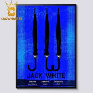 Jack White London Liverpool Brighton UK On September Home Decor Poster Canvas