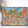 King Gizzard And The Lizard Wizard 2024 Red Rocks On September 8th Painting Home Decor Poster Canvas