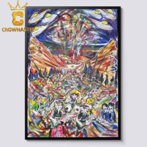 King Gizzard And The Lizard Wizard 2024 Red Rocks On September 8th Painting Home Decor Poster Canvas