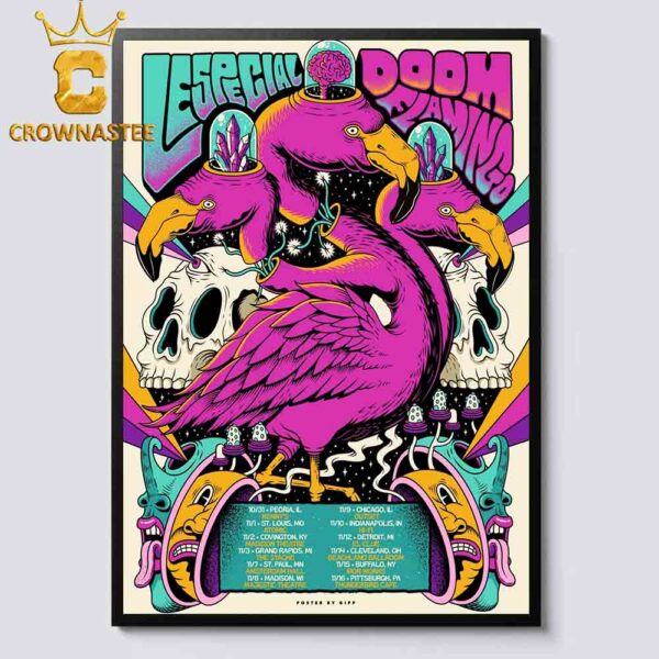 Lespecial Doom Flamingo Fall Tour 2024 Dates Schedule Calendar Home Decor Poster Canvas