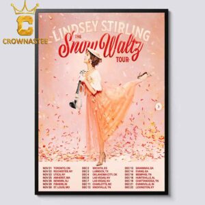 Lindsey Stirling The Snow Waltz Tour 2024 Dates Schedule Calendar Home Decor Poster Canvas