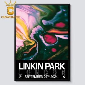 Linkin Park London 2024 The O2 Arena On September 24th From Zero Tour Home Decor Poster Canvas