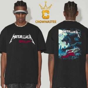 Metallica Lumen Field Seattle Washington On September 1 2024  M72 World Tour North America Pop Up Two Sided T-Shirt