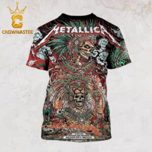 Metallica M72 World Tour Mexico City 2024 Estadio GNP Seguros On September 27th All Over Print T-Shirt