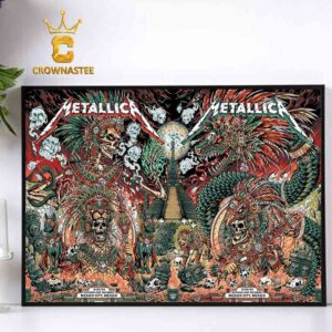 Metallica Mexico City 2024 Estadio GNP Seguros On September 27th And 29th M72 World Tour Home Decor Poster Canvas