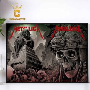 Metallica Mexico Estadio GNP Seguros On September 20th 24th 2024 M72 World Tour Mactch Up Home Decor Poster Canvas