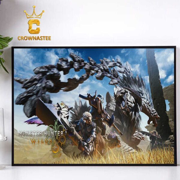 Monster Hunter Wilds Release On February 28th 2025 Home Decor Poster Canvas