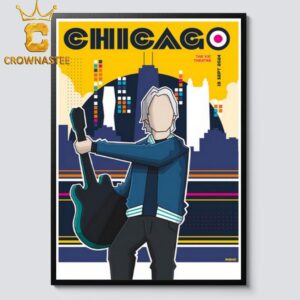 Paul Weller Chicago IL 2024 At The Vic Theatre On September 15th Home Decor Poster Canvas