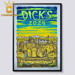 Phish Dicks Commerce City Colorado On August 29 31 September 1 2024 Home Decor Poster Canvas