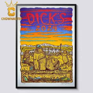 Phish Dicks On August 29 31 September 1 2024 Commerce City Colorado Home Decor Poster Canvas