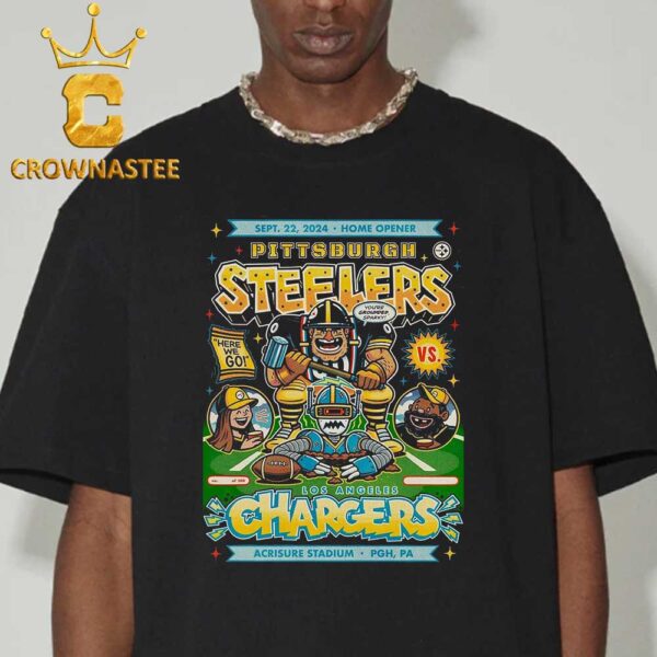 Pittsburgh Steelers Vs Los Angeles Chargers NFL 2024 On September 22th At Acrisure Stadium PGH PA Classic T-Shirt