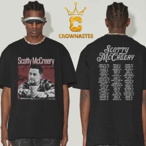 Scotty McCreery 2024 Tour Dates Cab In A Solo Photo Two Sided T-Shirt