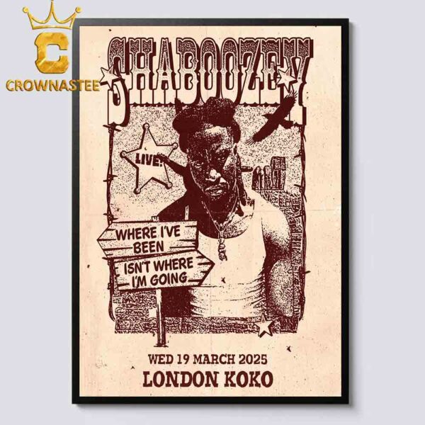 Shaboozey Live At London Koko On March 19th 2025 Home Decor Poster Canvas