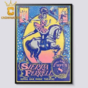 Sierra Ferrell Royal Oak HI 2024 At Royal OAK Music Theatre On September 8th Home Decor Poster Canvas