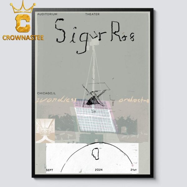 Sigur Rós Chicago IL 20224 At Auditorium Theatre On September 21 Home Decor Poster Canvas