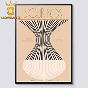 Sigur Rós The Met Philadelphia PA 2024 On September 23 With Wordless Music Orchestra Home Decor Poster Canvas