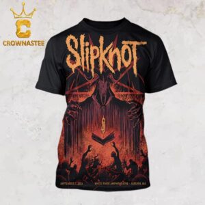 Slipknot Auburn WA 2024 White River Amphitetheater On September 7th All Over Print T-Shirt