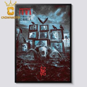 Slipknot Knotfest 2024 Des Moines Iowa On September 21 Home Decor Poster Canvas